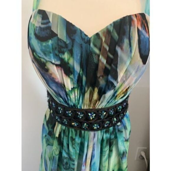 la femme dress sjze 6 LA FEMME 15911 maxi dress fancy - Picture 3 of 5